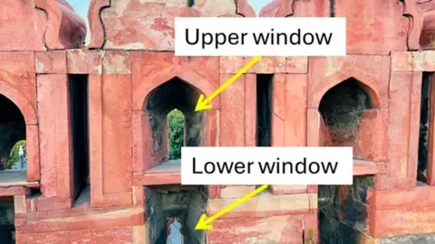 The capital's polluted air is transforming the historic Red Fort dark, a study indicates